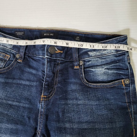 Miss Me Standard Skinny Stretch Jean SZ 25 - Picture 10 of 14